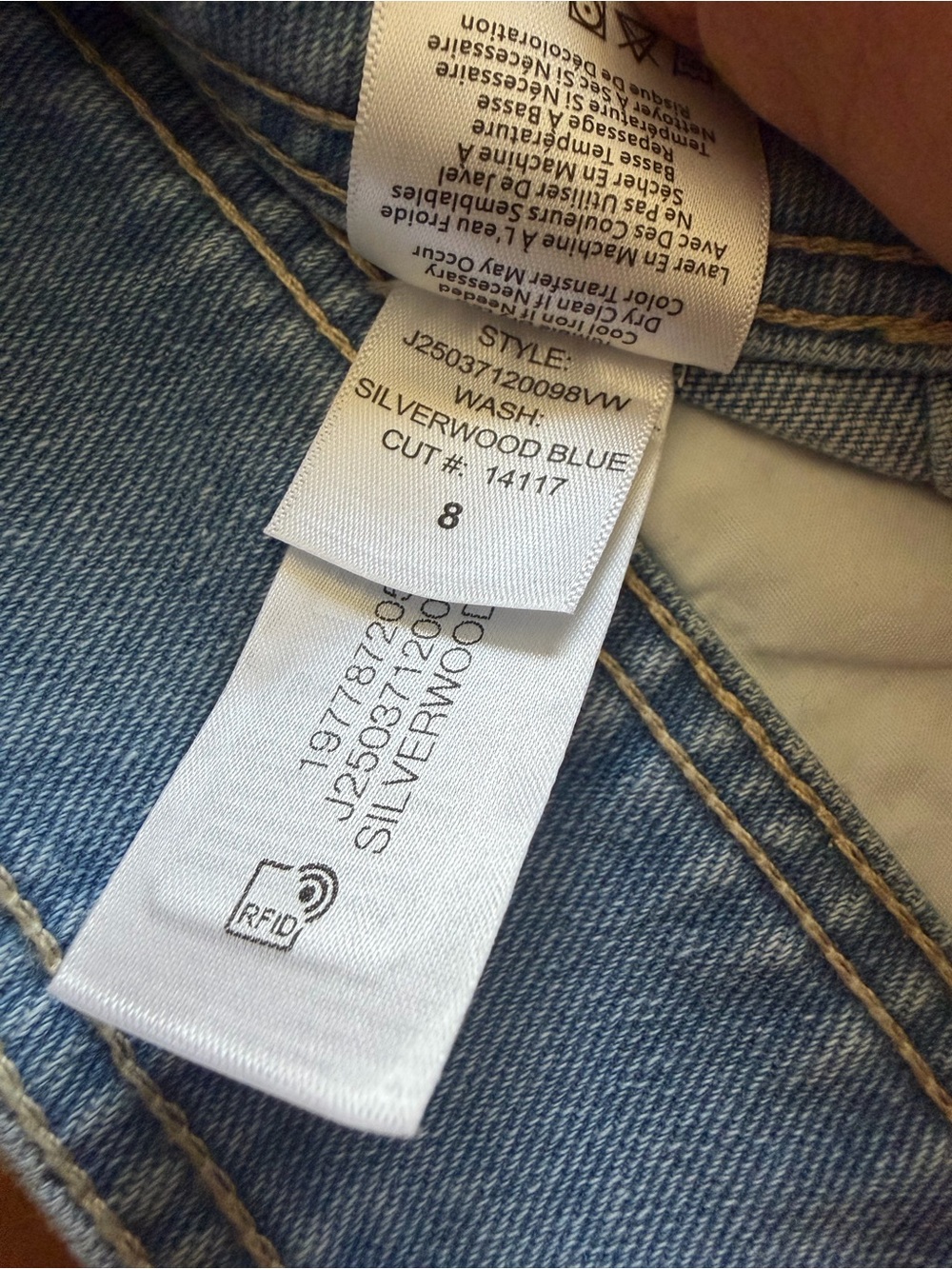 Veronica Beard Denim Button Front Mini Skirt Size 8 NWOT Silverwood Blue - Picture 5 of 5